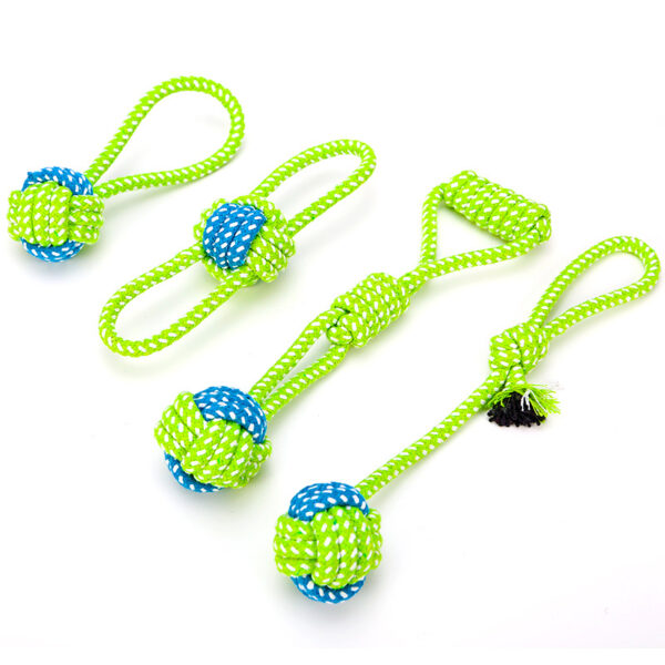 Factory Spot New Pet Toy Combination Set Pet Cotton Rope Toy Dog Toy Bite Resistant Dog Toy - Image 3