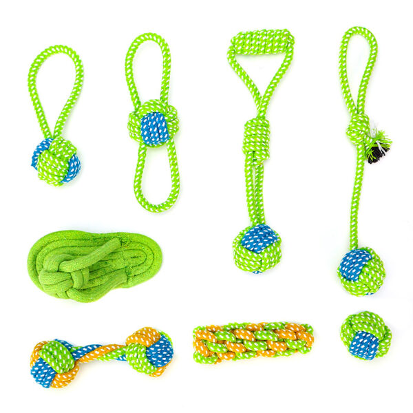 Factory Spot New Pet Toy Combination Set Pet Cotton Rope Toy Dog Toy Bite Resistant Dog Toy - Image 5
