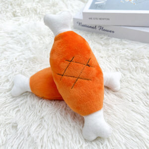 Double-bone Chicken Leg Plush Toy Sound Connotation BB Pet Dog Cat Toy Supplies Long About Wholesale