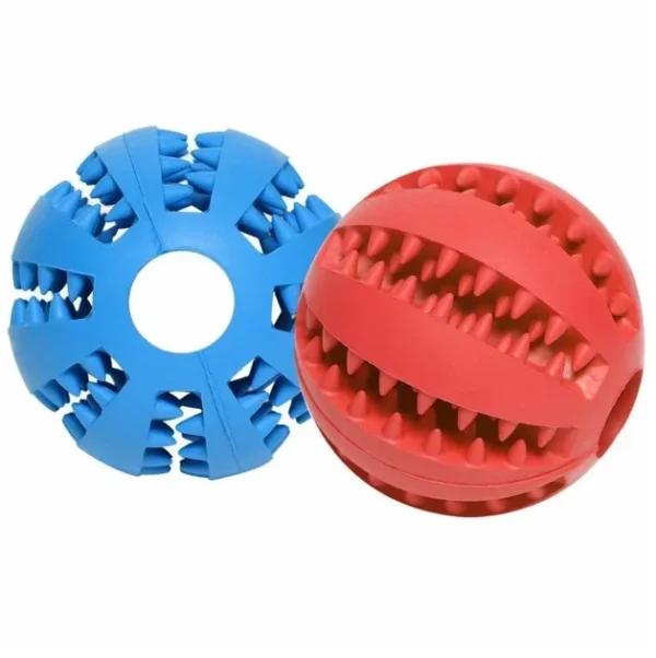 Pet Bite-Resistant Molar Toy Ball Rubber Elastic Ball Border Animal Husbandry Toy Dog Tease Interactive Self-Healing Solving Confused Food Leakage Ball - Image 2