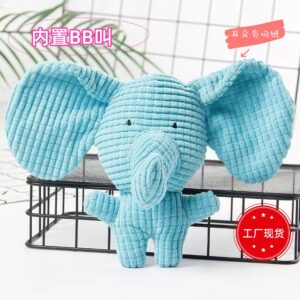 Pet Plush Dog Dog Toy Bite Resistant Ball Rope Sound Toy Cute Cartoon Animal Dog Cat Pet Supplies