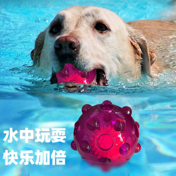 Cross-border Amazon Sounding Luminous Puppy Toy Glitter Ball Puppy Interactive Self-hi Pet Toy Wholesale - Image 2
