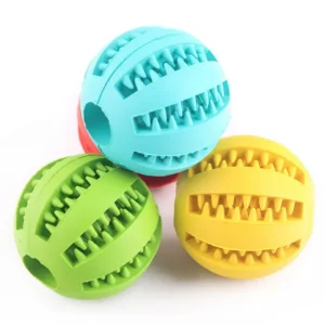 Pet Bite-Resistant Molar Toy Ball Rubber Elastic Ball Border Animal Husbandry Toy Dog Tease Interactive Self-Healing Solving Confused Food Leakage Ball