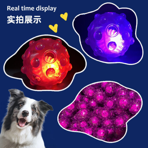 Cross-border Amazon Sounding Luminous Puppy Toy Glitter Ball Puppy Interactive Self-hi Pet Toy Wholesale - Image 4