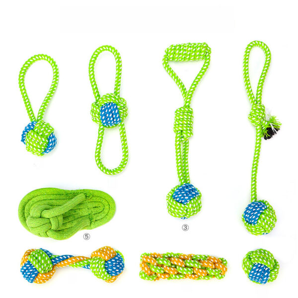 Factory Spot New Pet Toy Combination Set Pet Cotton Rope Toy Dog Toy Bite Resistant Dog Toy