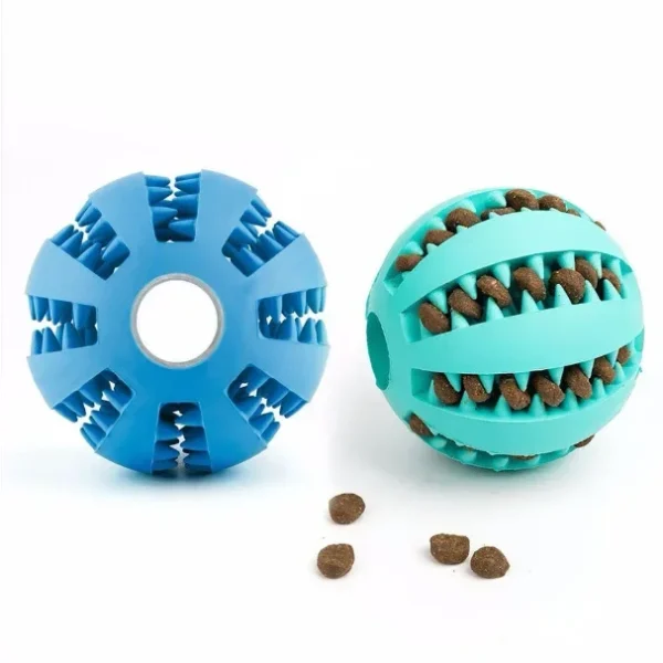 Pet Bite-Resistant Molar Toy Ball Rubber Elastic Ball Border Animal Husbandry Toy Dog Tease Interactive Self-Healing Solving Confused Food Leakage Ball - Image 3