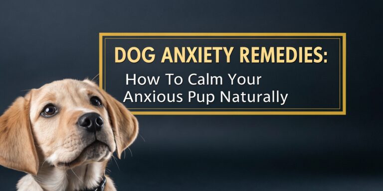 Dog Anxiety Remedies: How to Calm Your Anxious Pup Naturally
